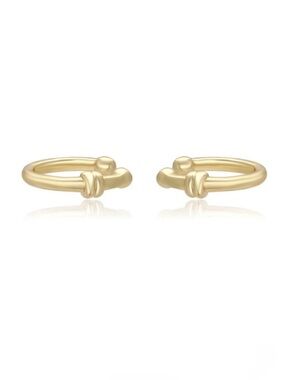 Ear Cuffs Knot 14k Gold Plated  Luxury Jewelry
